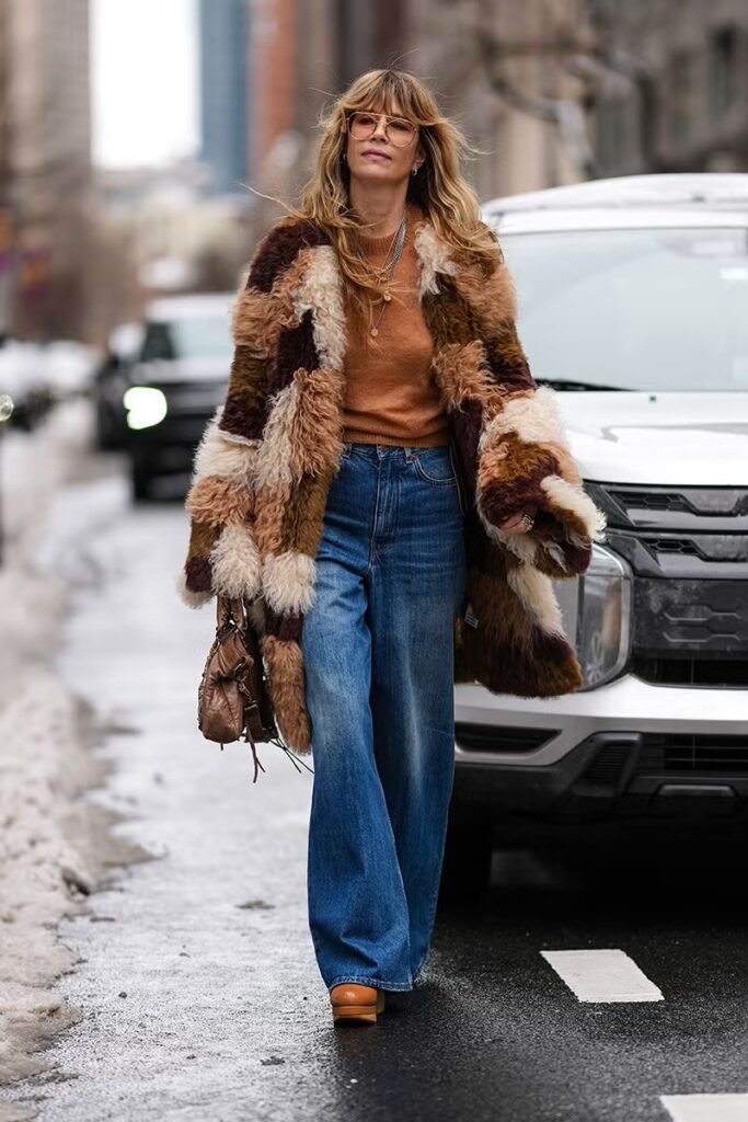 Luxe faux fur coat as a statement piece for 2026 fashion trends